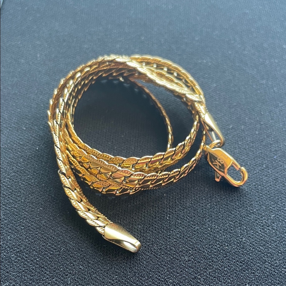 18k Gold Plated Cuban Link Chain